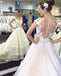Lace Cap Sleeves See Through Organza Skirt A-line Wedding Dresses Online, WD367