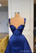 Royal Blue Mermaid Straps Cheap Long Prom Dresses,Evening Party Dresses,12848