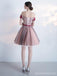 Off Shoulder Red Lace Cheap Short Homecoming Dresses Online, CM692