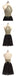 Gold Lace Beaded Black Chiffon Short Homecoming Prom Dresses, Affordable Short Party Prom Sweet 16 Dresses, Perfect Homecoming Cocktail Dresses, CM369