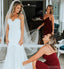 Spaghetti Straps Long Bridesmaid Dresses Online, Cheap Bridesmaids Dresses, WG730