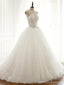 Strapless Sexy See Through Lace A line Wedding Bridal Dresses, Affordable Custom Made Wedding Bridal Dresses, WD269