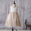 Lace Top Sequin Tulle Flower Girl Dresses, Affordable Lovely Zip Up Little Girl Dresses , FG055