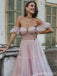 Simple Pink A-line Straps Cheap Long Prom Dresses Online,Dance Dresses,12577