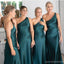 Teal Mermaid One Shoulder Cheap Long Bridesmaid Dresses Online,WG1169