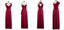Multiway A-line Burgundy Cheap Long Bridesmaid Dresses Online,WG1228