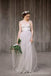 Simple Illusion Spahgetti Straps Tulle A-line Wedding Dresses Online, WD369