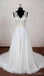 Sexy Backless V Neck Cheap Beach Wedding Dresses Online, WD381