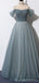 Elegant A-line Cold Shoulder Cheap Maxi Long Prom Dresses,Evening Dresses,13106