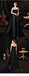 Simple Black A-line Sweetheart Cheap Long Prom Dresses Online,12753
