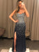 Mermaid Sleeveless Sweetheart Long Prom Dresses, Sweet 16 Prom Dresses, 12485