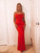 Mermaid Spaghetti Straps Long Prom Dresses, Sweet 16 Prom Dresses, 12437