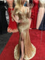 Mermaid Spaghetti Straps Sequin Prom Dresses, Sweet 16 Prom Dresses, 12500