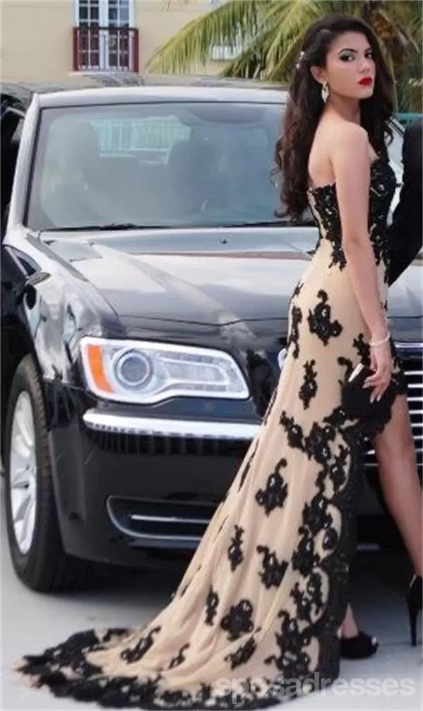 Champagne Lace Sheath Sweetheart Cheap Short Bridesmaid Dresses,WG1265