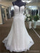 Spaghetti Straps Lace Mermaid Organza Cheap Wedding Dresses Online, Cheap Bridal Dresses, WD640