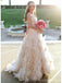 Strapless Cheap Wedding Dresses Online, Ruffle A-line Bridal Dresses, WD443