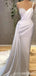 Simple White Sheath Spaghetti Straps Cheap Long Prom Dresses,13037