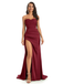 Mismatched Burgundy Mermaid Maxi Long Bridesmaid Dresses,Party Dress, WG1880