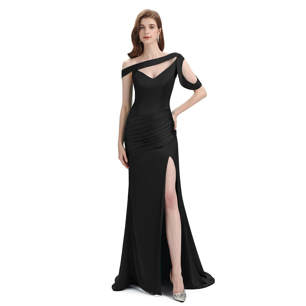 Mismatched Black Mermaid Cheap Bridesmaid Dresses Online, WG932