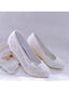 Women's Wedding Shoes Decorative Heel Wedding Heels Bridal Shoes With Beading