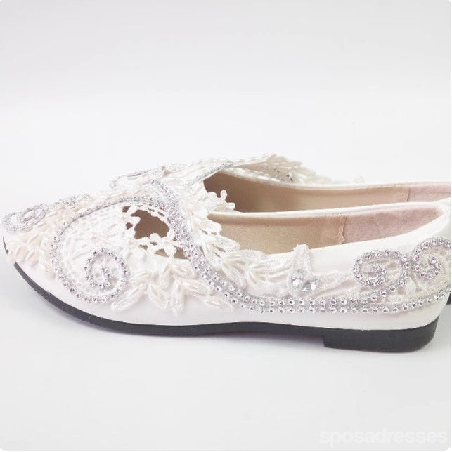 Women's Wedding Shoes Decorative Heel Wedding Heels Bridal Shoes With Beading