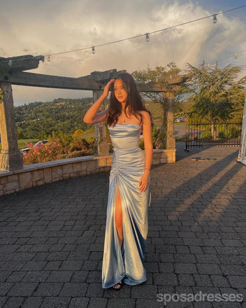 Sexy Mermaid Side Slit Maxi Long Party Prom Dresses Ideas,Evening Gowns,13693