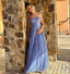 Sparkly Blue A-line Sweetheart Long Party Prom Dresses Ideas,Evening Gowns,13785