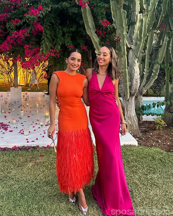 Sexy Red Mermaid Halter V-neck Long Party Prom Dresses Ideas,Evening Gowns,13891