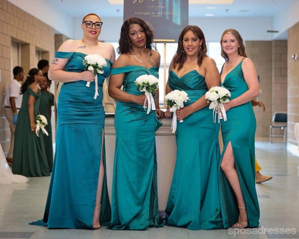 Mismatched Sexy Mermaid Maxi Long Bridesmaid Dresses,Party Dress, WG1878