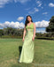 Sexy Green V-neck Long Party Prom Dresses Ideas,Evening Gowns,13827