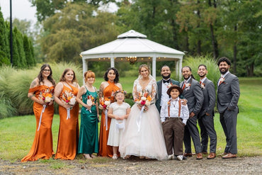 Sexy Burnt Orange Mermaid Side Slit Maxi Long Bridesmaid Dresses For Wedding,WG1778