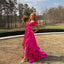 Gorgeous Hot Pink A-line Maxi Long Party Prom Dresses Ideas,Evening Gowns,13657