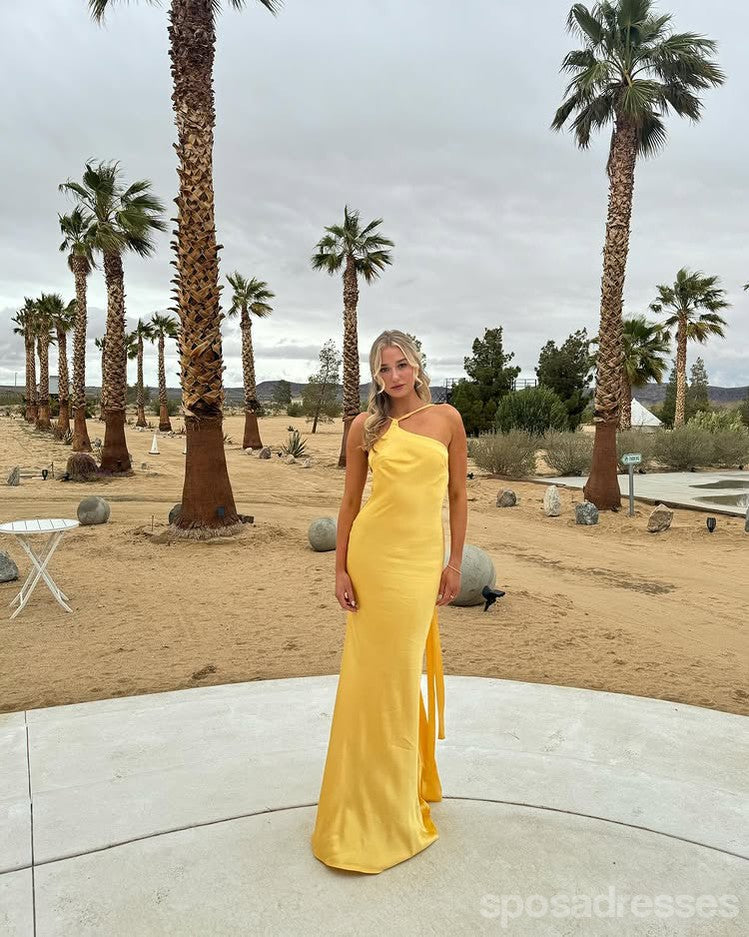 Sexy Yellow Mermaid Backless Long Party Prom Dresses Ideas,Evening Gowns,13817