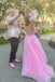 Cute Pink A-line Off Shoulder Maxi Long Party Prom Dresses,Evening Gowns,13553