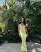 Sexy Yellow Mermaid V-neck Long Party Prom Dresses Ideas,Evening Gowns,13864