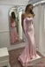 Sexy Pink Mermaid Spaghetti Straps Maxi Long Party Prom Dresses,Evening Dress,13403