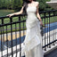 Gorgeous Ivory Spaghetti Straps Maxi Long Party Prom Dresses Ideas,Evening Gowns,13915