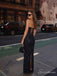 Black Strapless Sequin Lace-Up Back Fitted Long Prom Dress PD26068