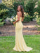 Light Yellow Strapless Ruched Prom Dress with Sheer Sides PD26129