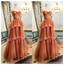 Gorgeous Brown A-line Off Shoulder Maxi Long Party Prom Dresses Ideas,Evening Gowns,13628