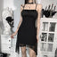 Black A-line Spaghetti Straps Short Homecoming Dresses,Cheap Short Prom Dresses,CM948