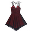 Sexy Black-Red A-line Spaghetti Straps Mini Short Prom Homecoming Dresses,CM995