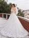 Off-Shoulder Floral Hem Ball Gown Wedding Dress WD26027