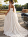 Minimalist Strappy Drop-Waist A-Line Wedding Dress WD26034
