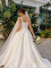 Square Neck Strappy Ball Gown Wedding Dress WD26037