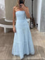 Gorgeous Blue A-line Long Party Prom Dresses Ideas,Evening Gowns,13883