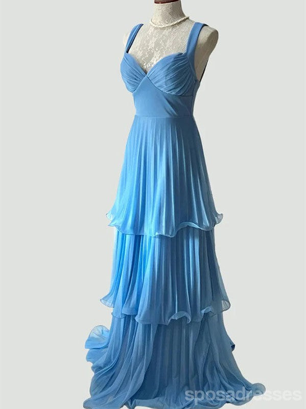 Elegant Blue A-line Long Party Prom Dresses Ideas,Evening Gowns,13783