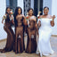 Mismatched Chocolate Mermaid Maxi Long Bridesmaid Dresses For Wedding Party,WG1798