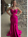 Sexy Hot Pink Mermaid Sweetheart Long Party Prom Dresses Ideas,Evening Gowns,13778