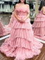 Gorgeous Pink A-line High-End Long Party Prom Dresses Ideas,Evening Gowns,13706